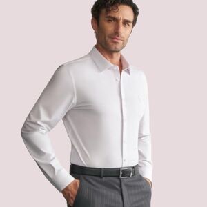 NWT ODTAILOR Men’s Slim Fit Wrinkle Free Soft French Cuff Button Down Shirts XXL